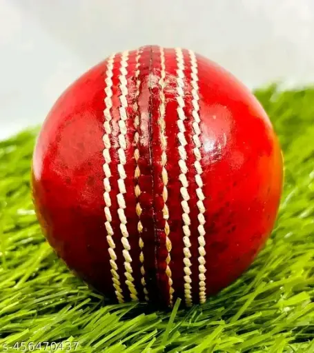 Red leather ball for cricket 